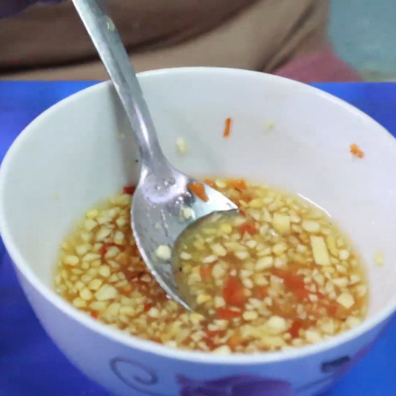 Step 4 Making the dipping sauce for crispy vegetarian fish