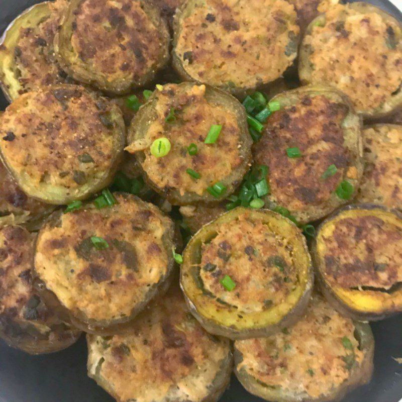 Step 5 Finished Product Stuffed Eggplant Fried