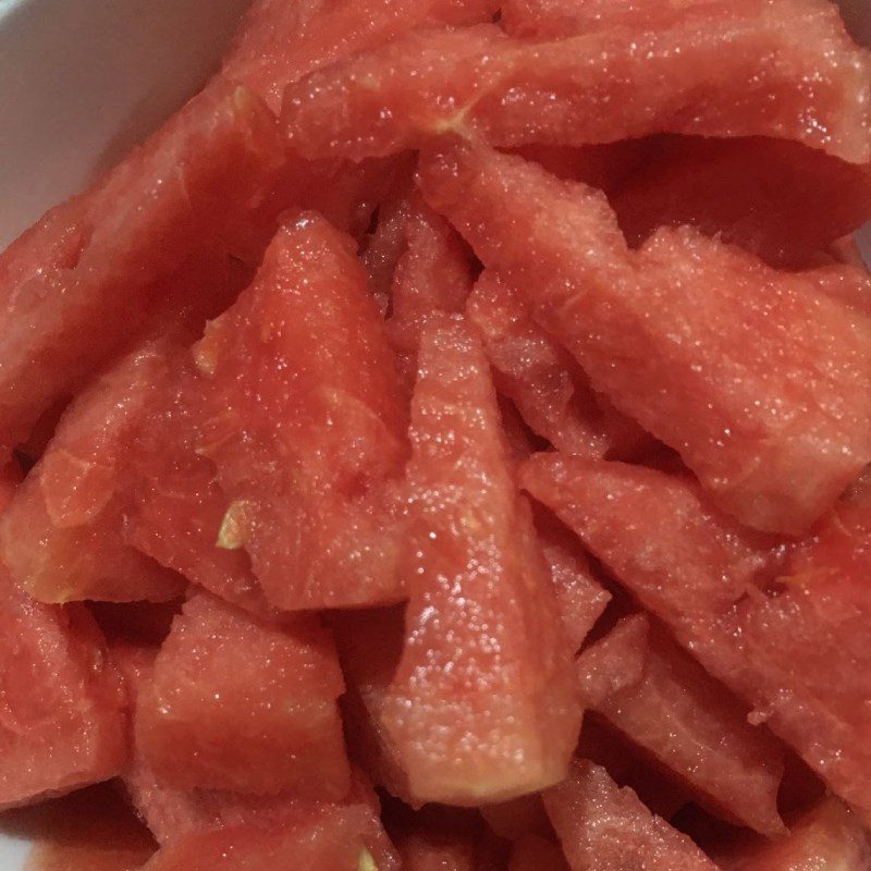 Step 1 Prepare the watermelon for Watermelon Yogurt Smoothie