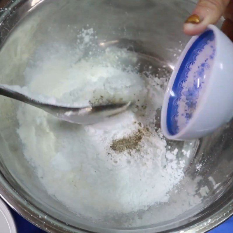 Step 2 Prepare the batter for crispy vegetarian fish