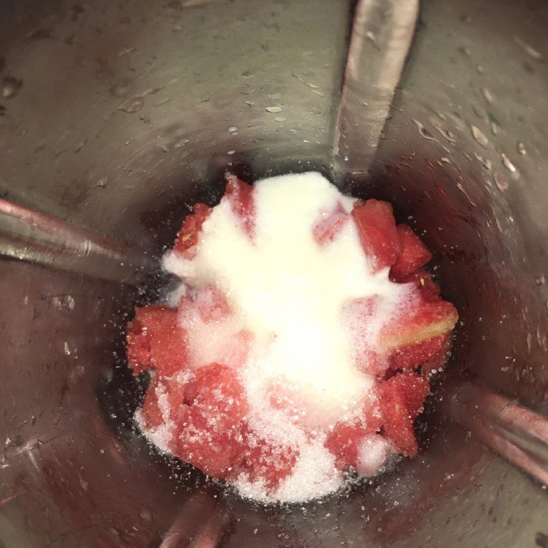 Step 2 Blend Watermelon Yogurt Smoothie Watermelon Yogurt Smoothie