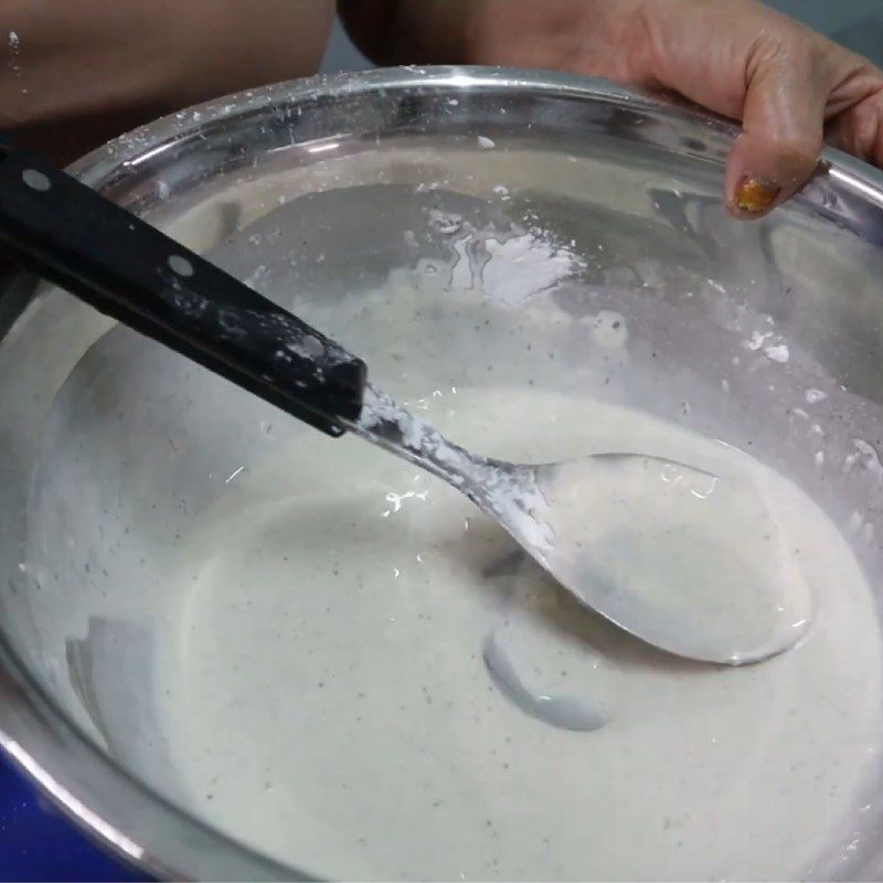 Step 2 Prepare the batter for crispy vegetarian fish