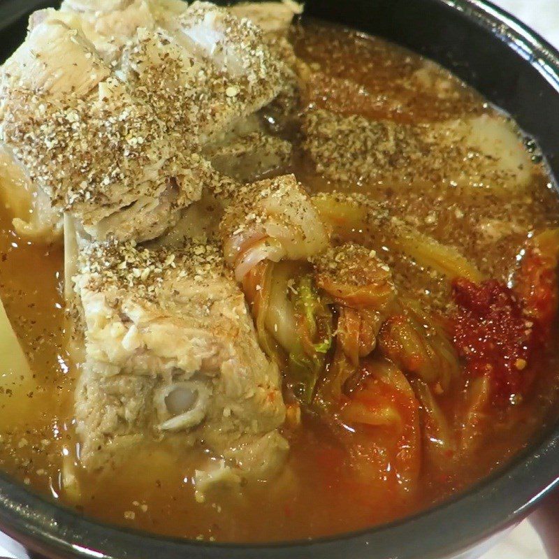 Step 6 Completion Korean Potato Bone Soup