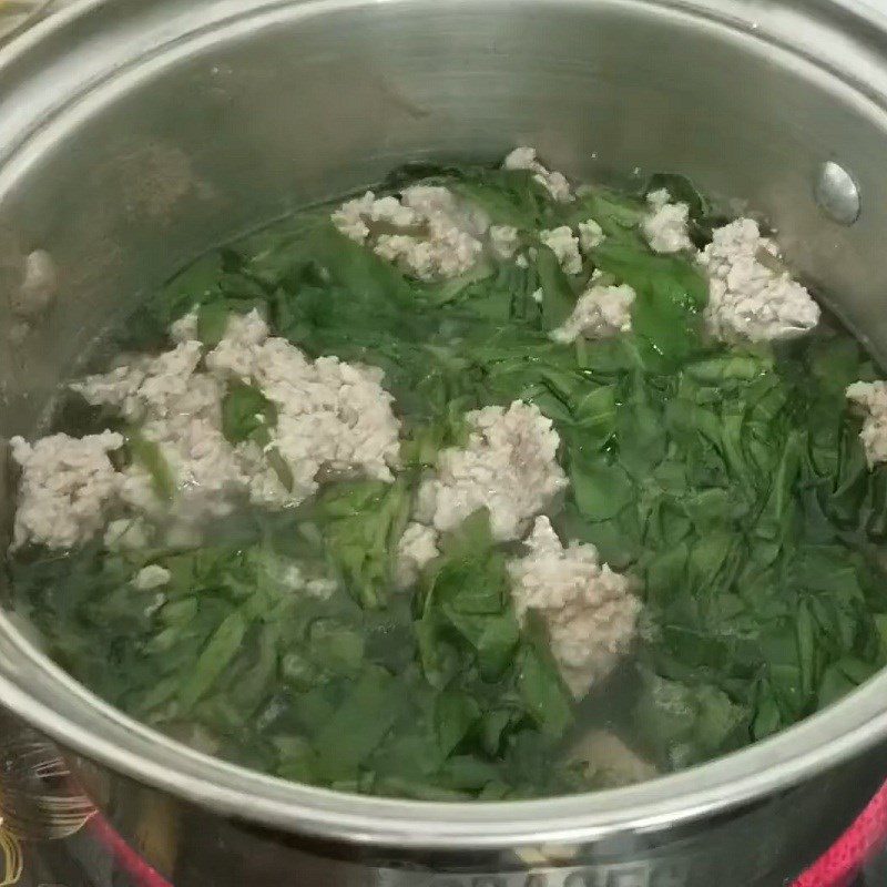 Step 2 Cook the soup for Ground Pork and Bottle Gourd Soup