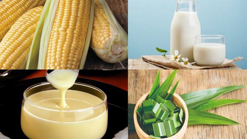 Ingredients for corn milk - corn milk
