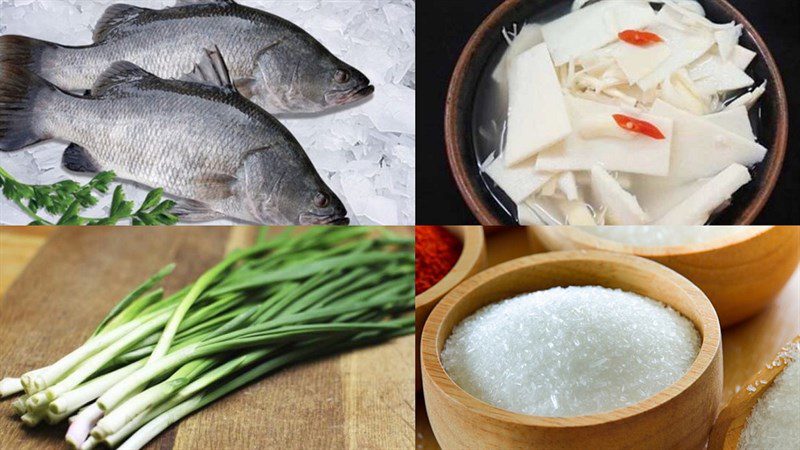 Ingredients for dish 2 how to make barramundi sour soup