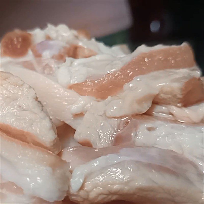 Step 2 Prepare pork Braised pork with fermented fish sauce
