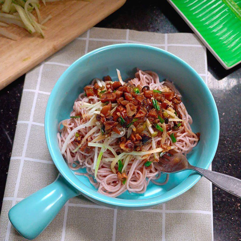 Step 4 Making Vegetarian Brown Rice Noodles Vegetarian Brown Rice Noodles