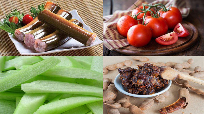 Ingredients for sour eel soup recipe