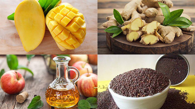 Ingredients for the dish 5 ways to make chutney