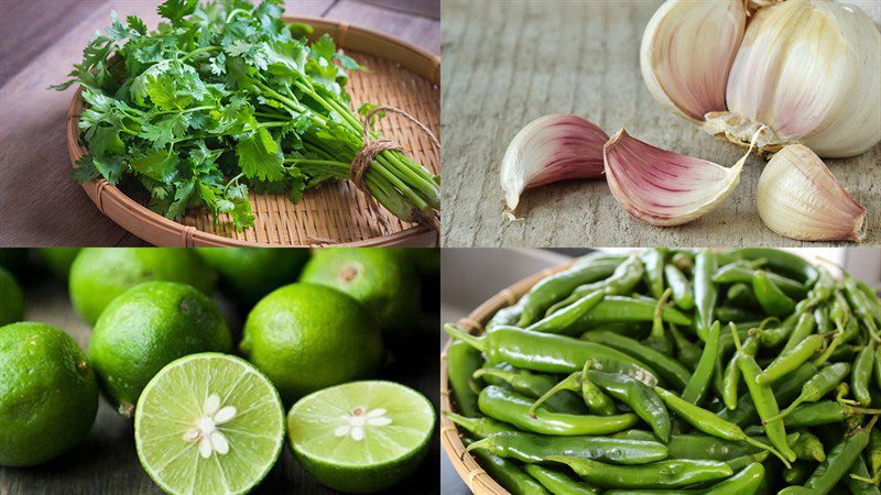 Ingredients for chutney dish