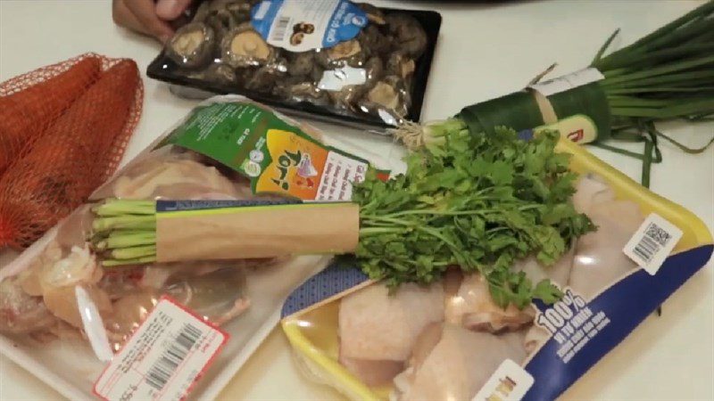 Ingredients for the dish 2 ways to cook bird's nest porridge