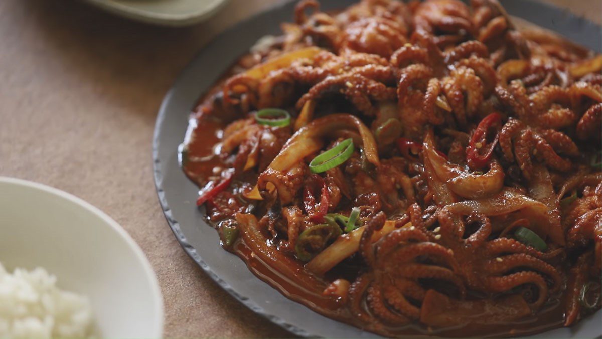 Spicy Korean Baby Octopus