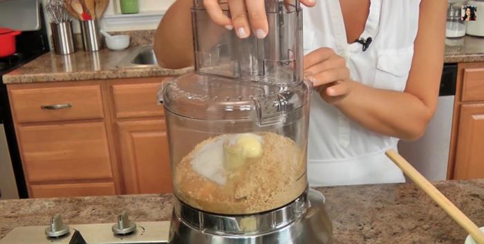 Step 2 Make the cake crust Strawberry Cake with Lemon Butter Sauce