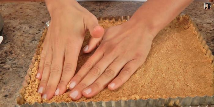 Step 2 Make the cake crust Strawberry Cake with Lemon Butter Sauce