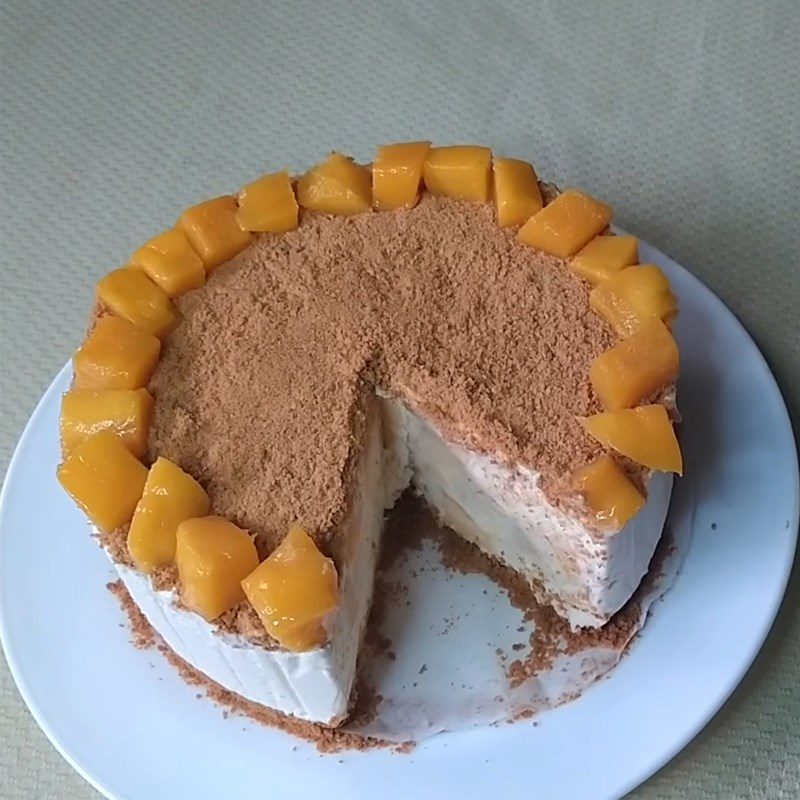 Step 4 Final Product Cold Mango Cake