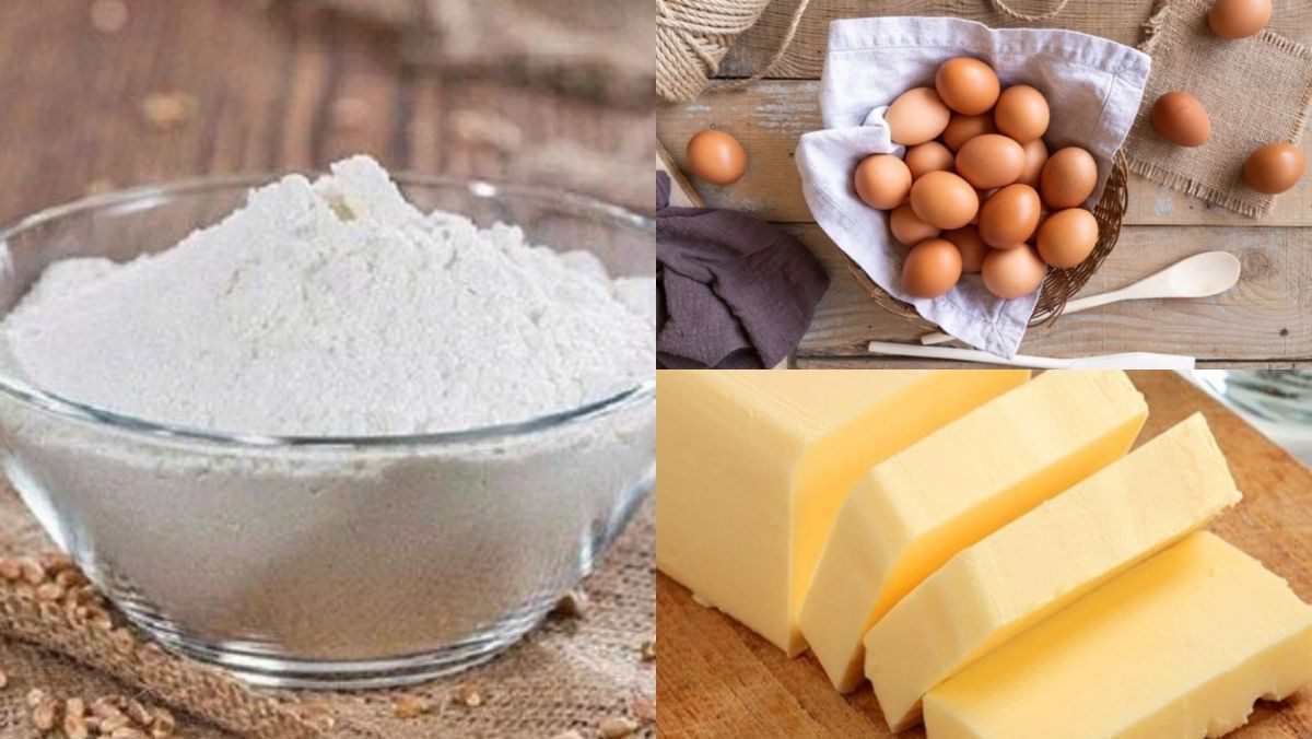 Ingredients for savory cheese cookies (AFC cookies)