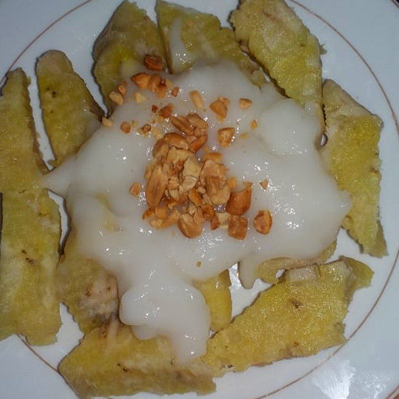 Step 4 Final Product Steamed banana cake with rice flour and coconut cream
