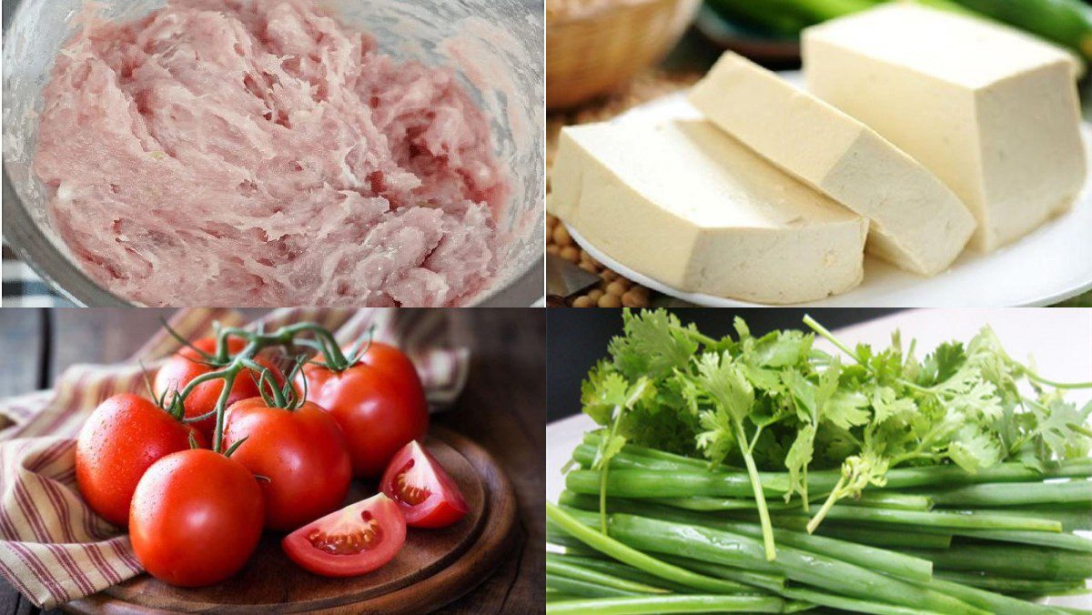 Ingredients for sweet and sour mushroom soup