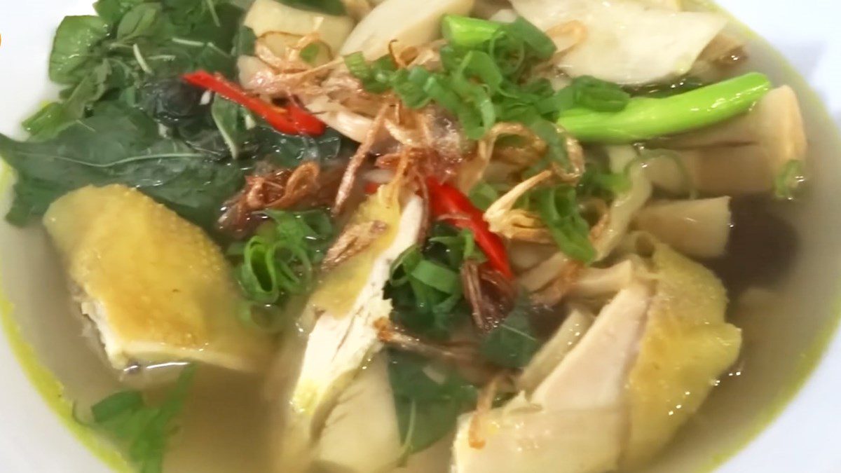 Chicken Noodle Soup with Bamboo Shoots