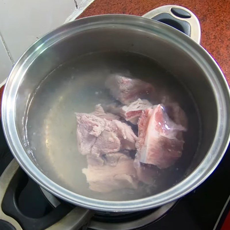 Step 2 Braised Pork Ribs Minced Meat Tomato Noodles