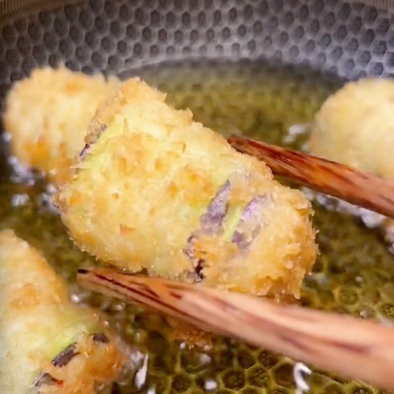 Step 5 Fried Eggplant Eggplant Roll Fried Eggplant Roll