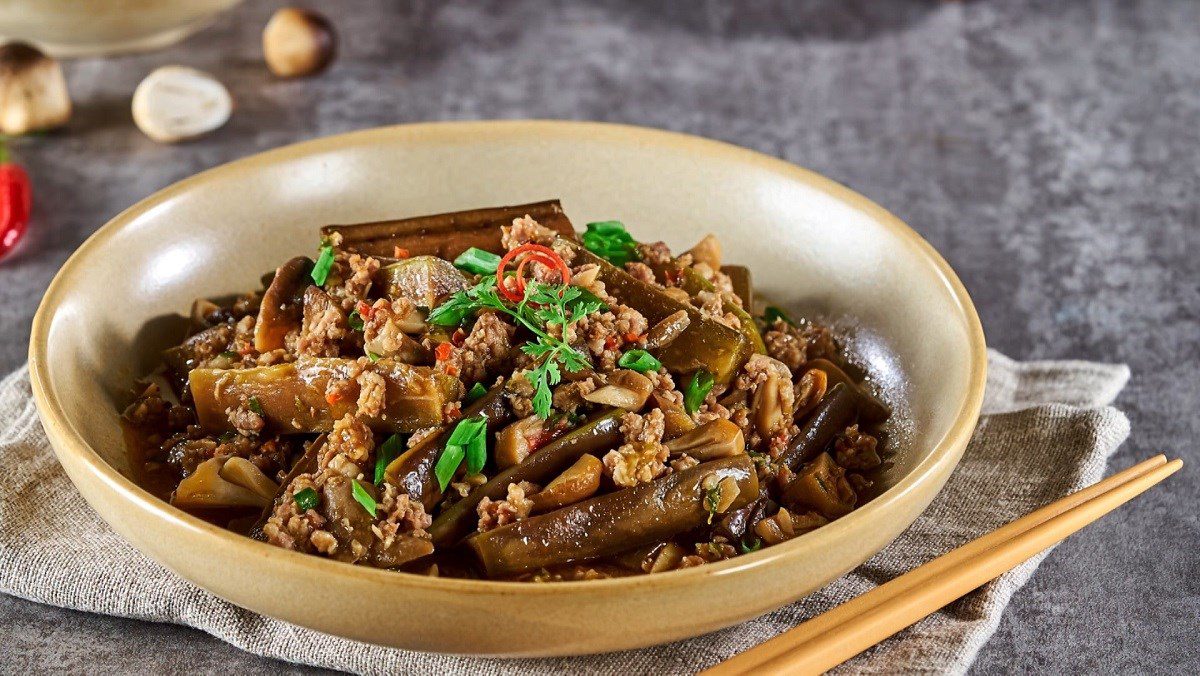 2 Simple Ways to Make Delicious Braised Eggplant with Meat for Family Meals 2 Eggplant Stew with Minced Meat