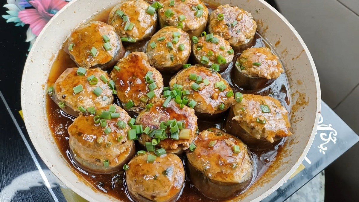 2 Simple Ways to Make Delicious Braised Eggplant with Meat for Family Meals 14 Stuffed Eggplant with Braised Meat