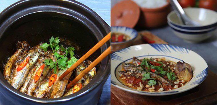 Stewed fish roe with pepper