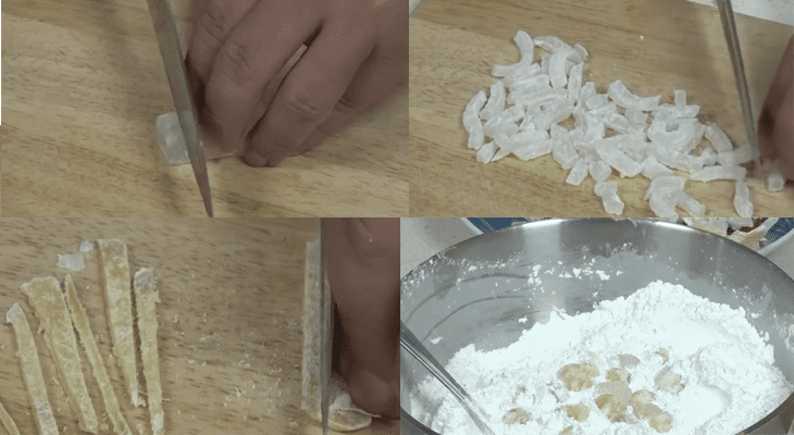 Step 1 Mix the flour for Sweet Sticky Rice Cake