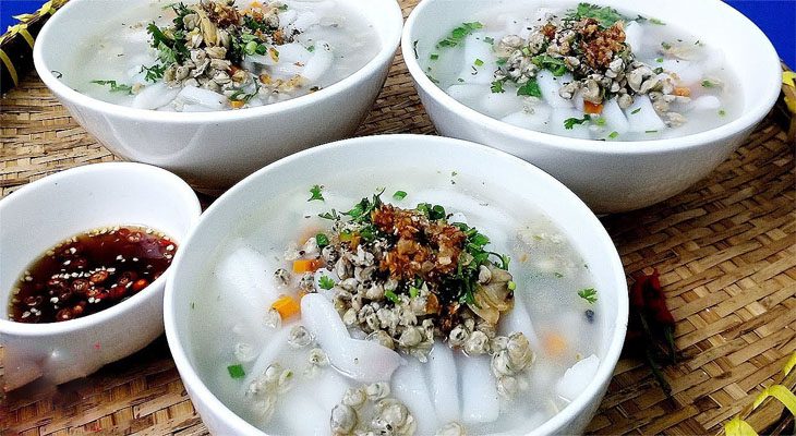 Step 6 The final product of Clam Tapioca Noodles with Coconut Milk