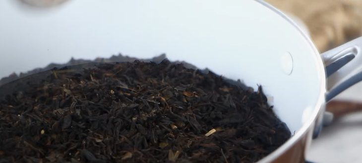 Step 1 Brew the tea for Milk Tea Flan with Black Sugar Tapioca