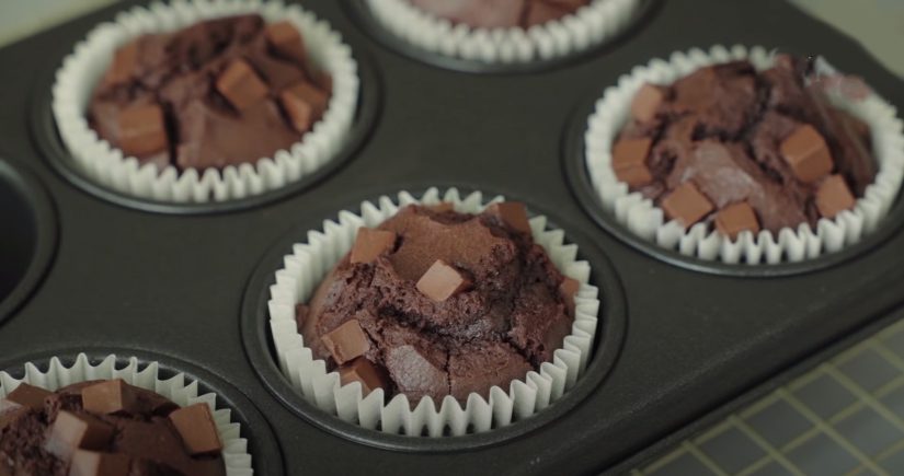 Step 4 Baking the Chocolate Chip Muffin