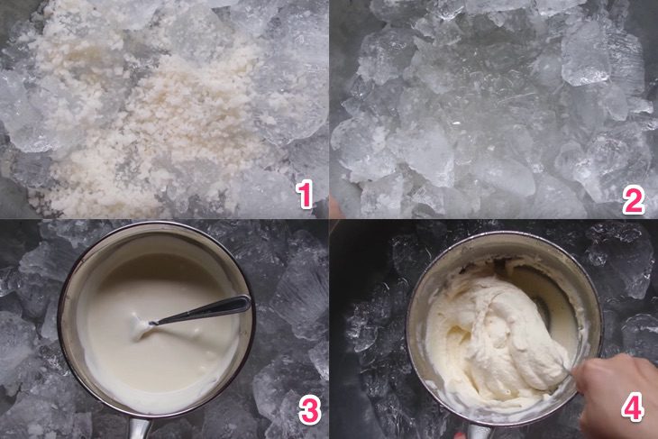 Step 2 Making Durian Ice Cream Durian ice cream does not need a refrigerator