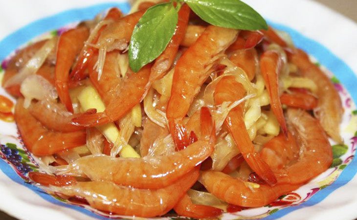 Step 6 Final product Sour shrimp paste with papaya