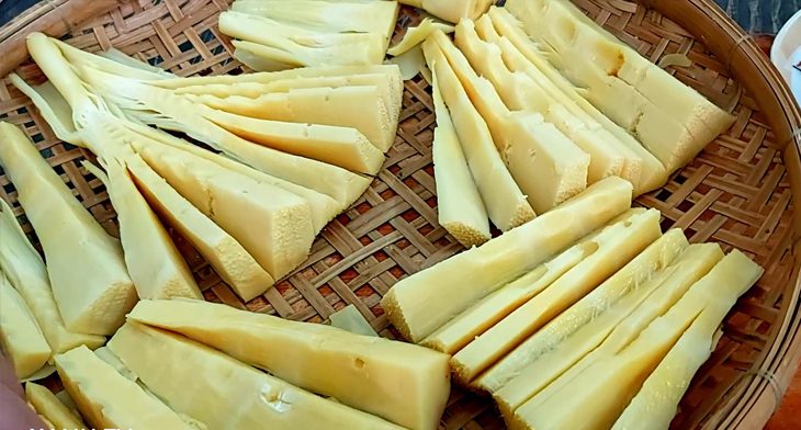 Step 4 Drying Bamboo Shoots Dried Bamboo