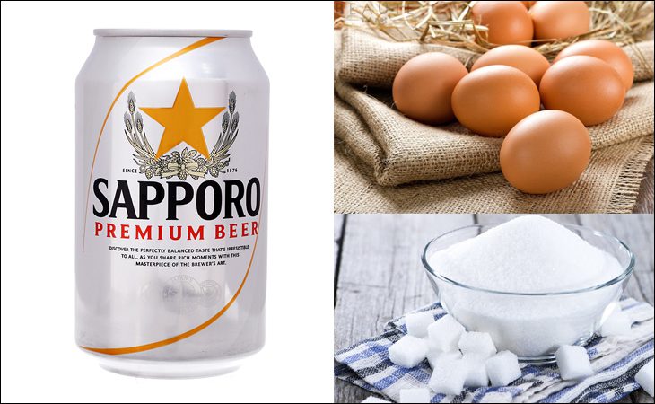 Ingredients for the dish: chicken egg soda and chicken beer