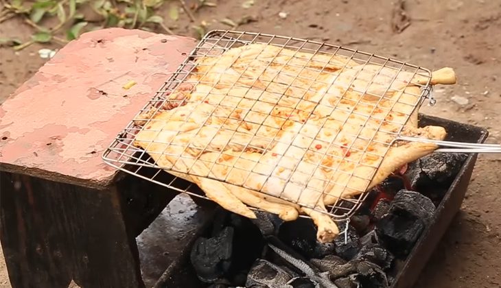 Step 5 Grilling the duck Grilled duck Van Dinh