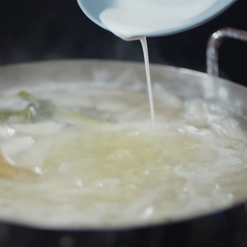 Step 4 Cooking grapefruit with mung beans Grapefruit with mung beans