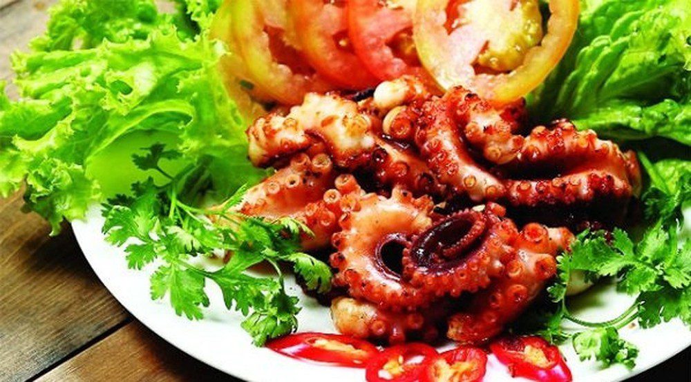 Step 4 Final Product Grilled octopus with satay