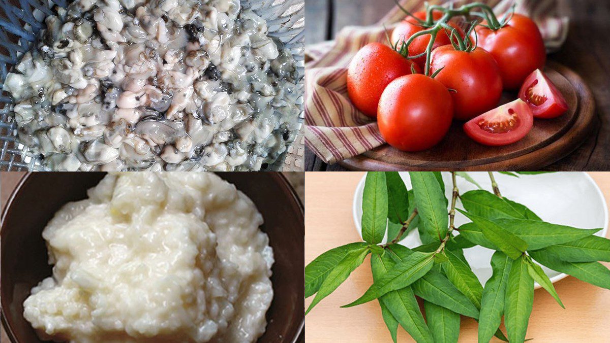 Ingredients for clam soup