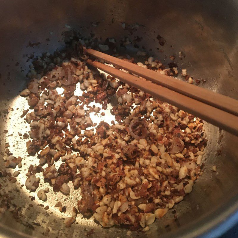 Step 2 Cooking the soup Gourd soup with peanuts