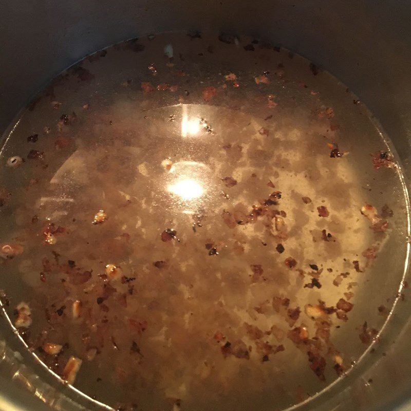 Step 2 Cooking the soup Gourd soup with peanuts