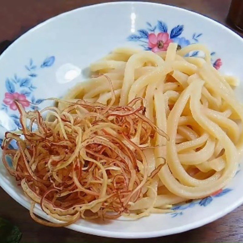 Step 5 Completion of Vegetarian Cao Lau