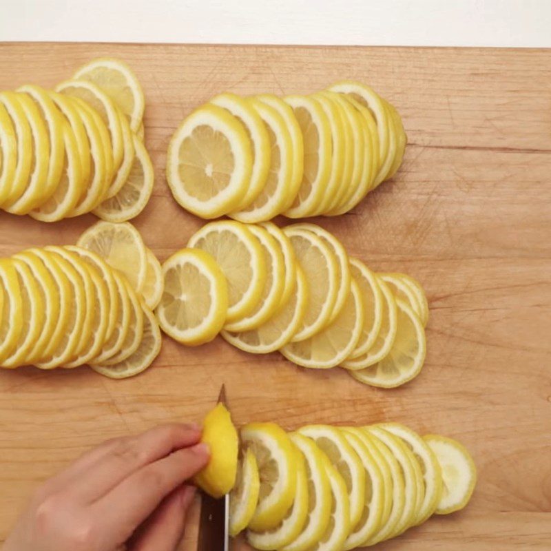 Step 2 Cut Lemons Sugar Syrup Pickled Lemon