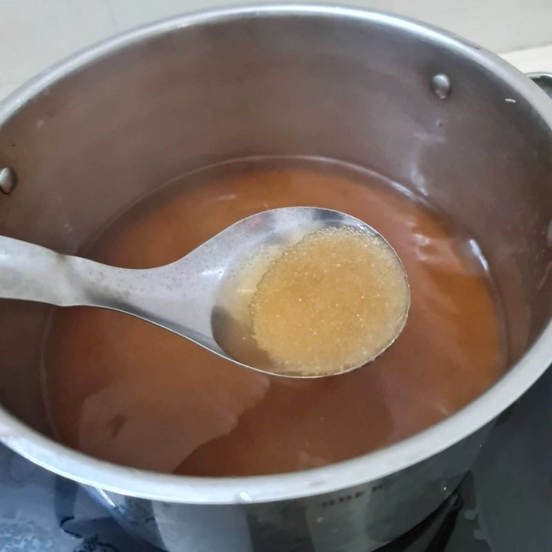 Step 2 Blanch the sour fruits and prepare the sugar water Sour fruits soaked in sugar