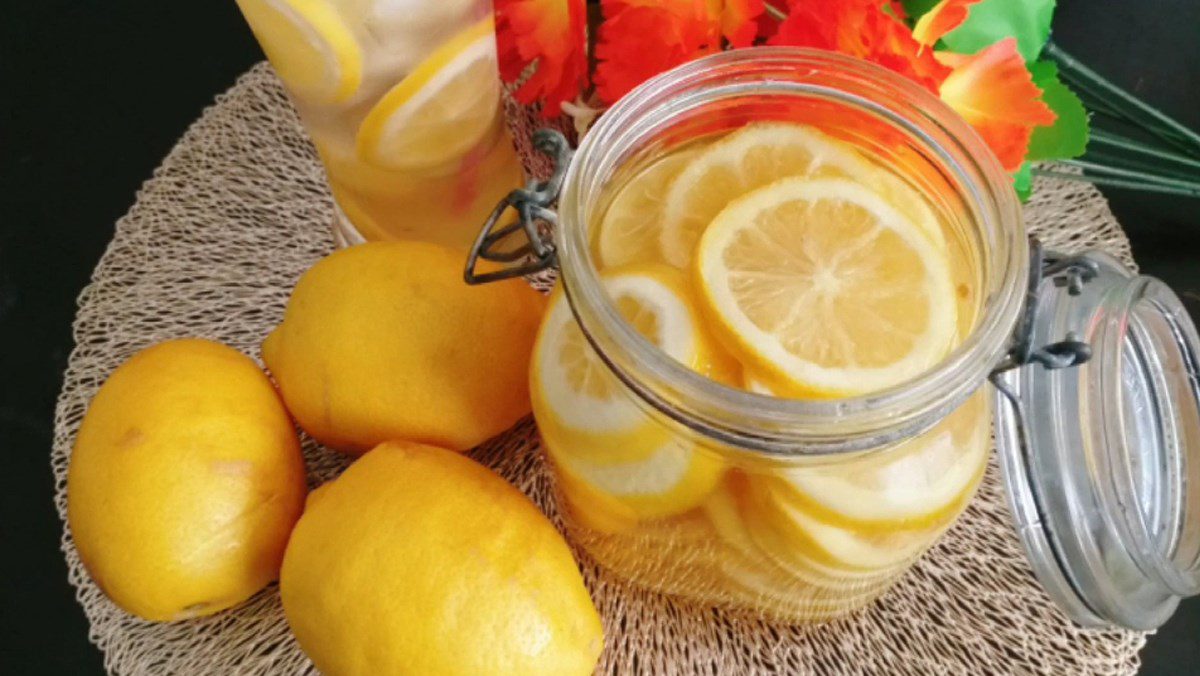 Pickled Lemons with Rock Sugar