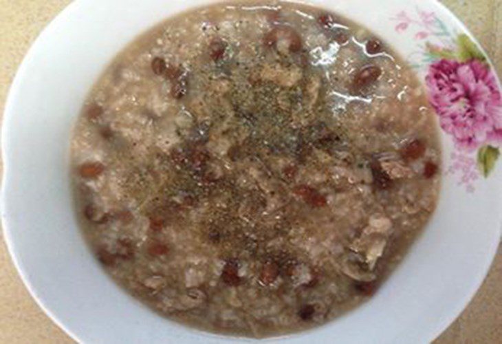 Red Bean Congee with Minced Meat