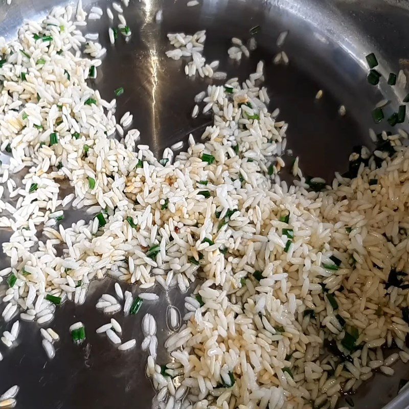 Step 2 Toast the rice for Vegetarian Vegetable Porridge