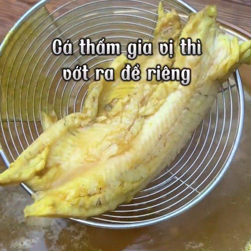 Step 2 Preparation of Chau Doc Fish Noodle Soup (Recipe shared from Tiktok Into the Kitchen with TasteVN)